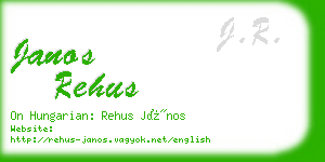 janos rehus business card